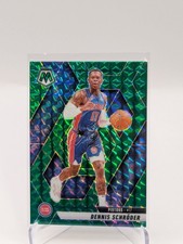 2024-25 Panini Mosaic Dennis Schroder #65 Green Mosaic Prizm