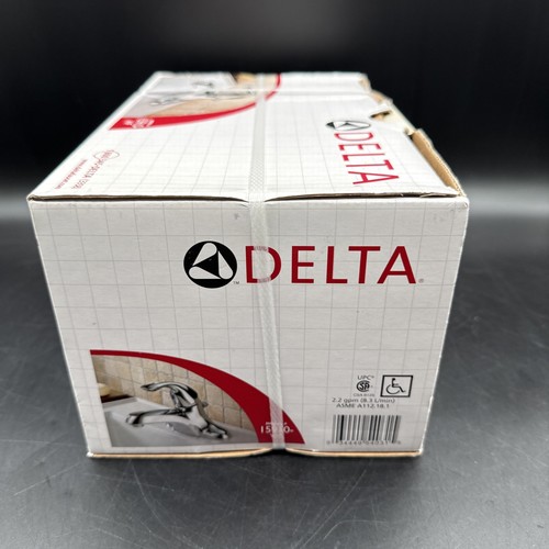 Delta Classic Single Handle Lever Faucet w/Popup in Chrome (15910-WF) NOS Sealed - Picture 4 of 7