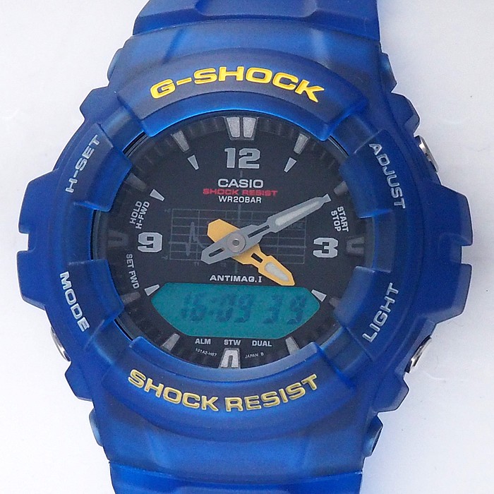 Casio G Shock G 100 2B Men s Quartz Watch | eBay