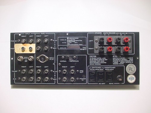 KENWOOD KA-9100 AMPLIFIER I/O BACK PANEL for parts repair projects