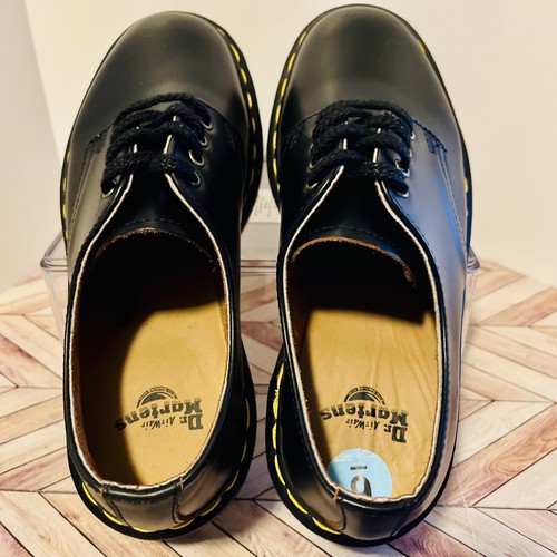 Scarpe eleganti Dr Martens Smiths vintage San Valentino pelle liscia M 4 W 5 nere - Foto 4 di 9