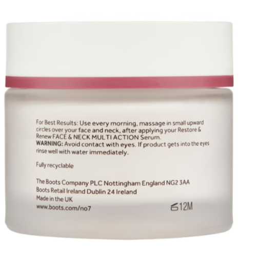 No7 Restore & Renew Gesicht und Hals Multi-Action LSF 15 Tagescreme - 50 ml - Bild 4 von 8