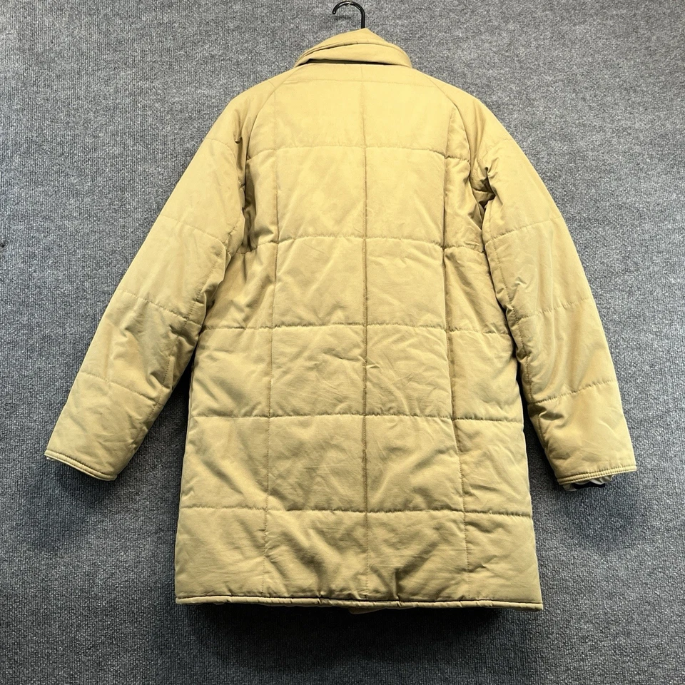 Винтажный REI куртка мужчин средний бежевый парка Polar guard молнии тяжелый - Изображение 3 из 4
