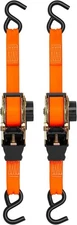 10� Retractable Ratchet Straps, 2 Pack � 3,000lb Break Strength, brand new