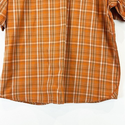 Rei Co-Op Mens Camp Short Sleeve Button Up XL Plaid Hiking Outdoors Gorp-Core - Picture 10 of 10