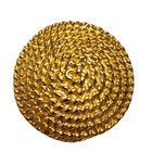 Park Lane Vintage 80s Gold Textured Chain Print Large Brooch
