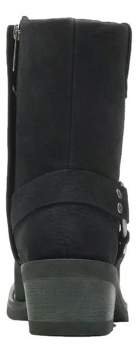 Harley Davidson Korsen Harness Womens Side Zip Biker Ankle Boots - Picture 5 of 6