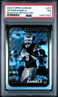2024 TOPPS CHROME #201 JAYDEN DANIELS NEGATIVE REFRACTOR PSA 7