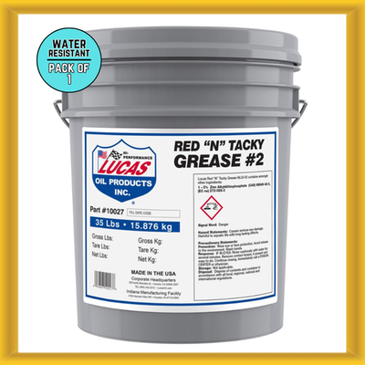 #ad #ad Lucas Oil 10027 35 pound Water Resistant Red #x27;N#x27; Tacky Grease #2 PACK OF 1 NEW $159.99