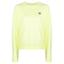 Maison Kitsune 22FW Women Fox Head Sweatshirt Light Yellow 32409263