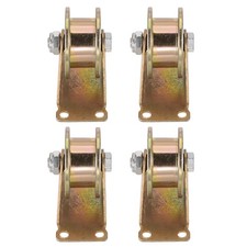 4pcs H Groove Caster 2.2" H-Shaped Sliding Gate Wheel for Inverted Track