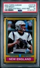 2024 TOPPS CHROME 1974 TOPPS FOOTBALL GOLD REFRACTOR TOM BRADY 36/50 PSA 10
