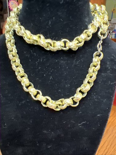 Vintage Halskette sperrig gold 26 Zoll ohne Spuren N806 - Bild 1 von 3