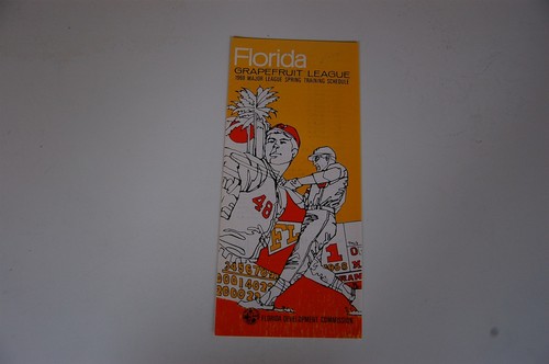 1969 Baseball Grapefruit League Spring Training Schedule 1st Year Expos, Royals