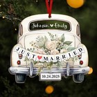 Just Married Ornament 2025, Wedding Ornament, Bride and Groom Ornament Decor