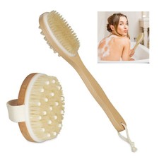 Badebürste Badebürsten Set Rückenmassagebürste Körperpflegebürste Naturborsten