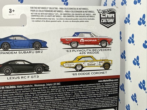 2023 Hot Wheels Car Culture ‘63 Plymouth Belvedere & '65 Dodge Coronet 2 Pack + - Picture 12 of 15