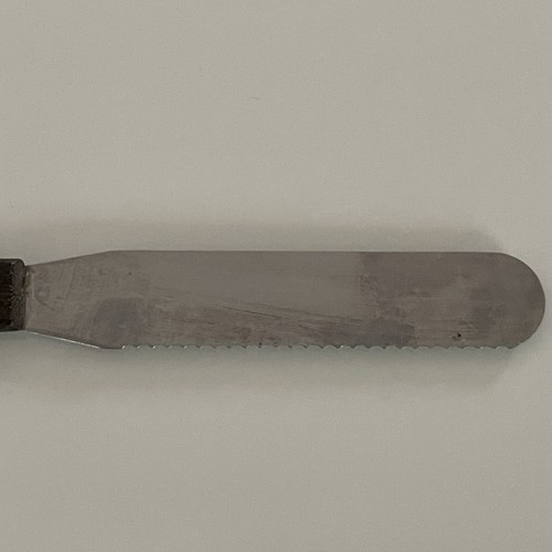 Frontier Forge Spreader Knife Serrated Butter Icing Spatula Stainless Wood Japan - Picture 6 of 10