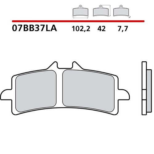 BREMBO VORDERRADBREMSBELAGE-KIT FUR KTM RC8 R TRACK 1190 11-13-COD. 07BB37LA - Bild 1 von 1