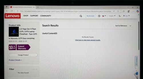 Lenovo ThinkPad L13 Yoga Gen 4 13.3" Ryzen 7 PRO 7730U 16GB 512GB Window 11 Pro - Picture 6 of 9