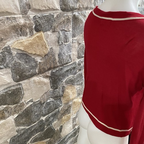 Faulty - Size 12- Alannah Hill - Red Silk /wool Blend Cardigan - Picture 7 of 11