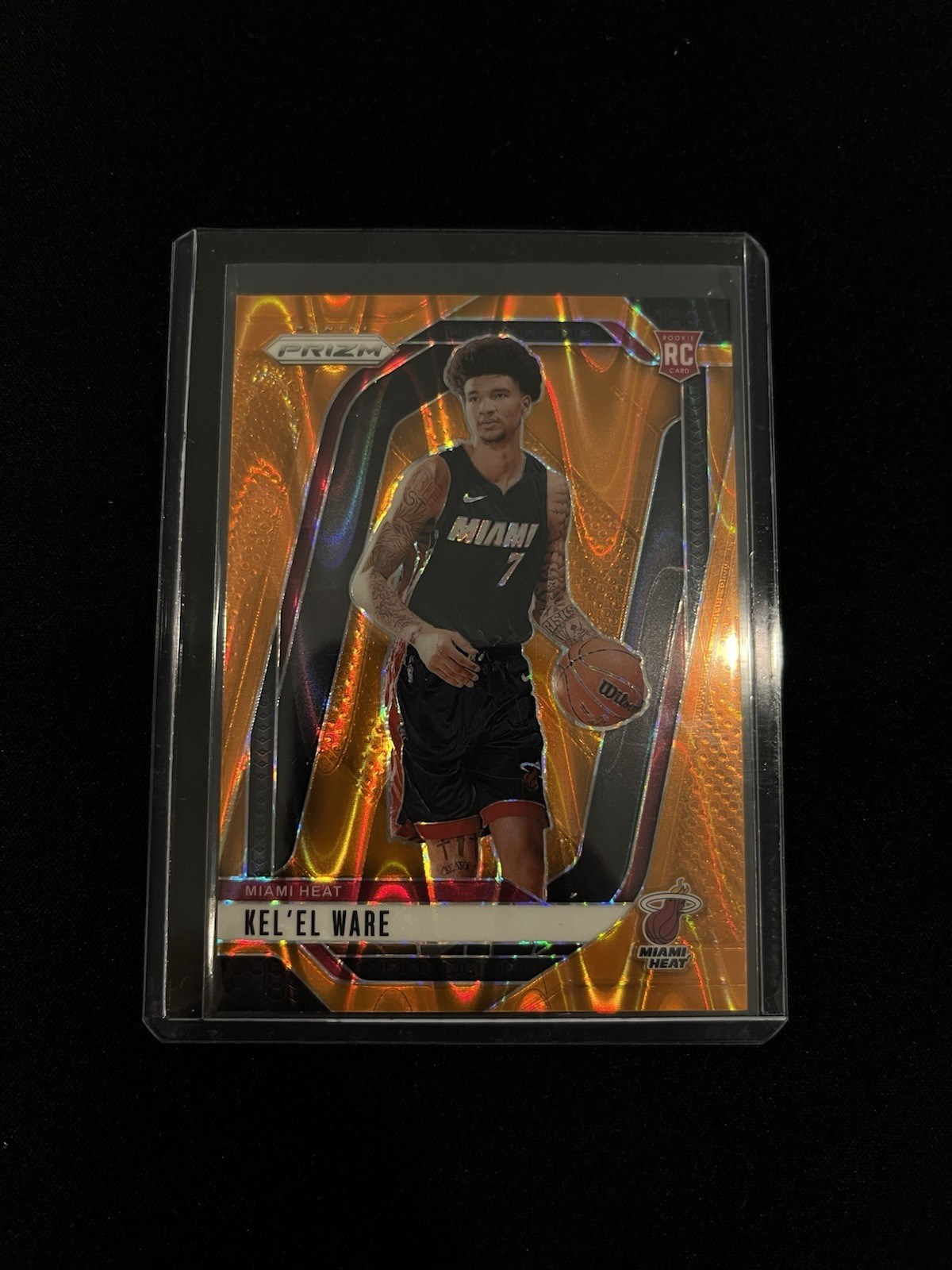 Panini Prizm 2024-25 Kel'el Ware #248 RC Rookie Card Orange Seismic #/199