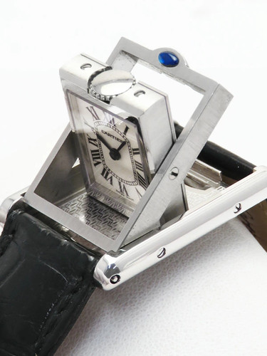 Cartier Tank Basculante SM W1011158 Women Quartz #TW034 - Bild 4 von 9