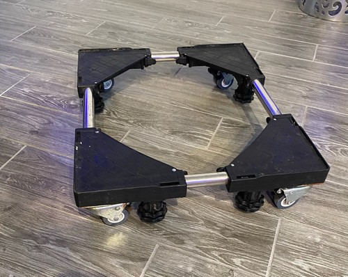 Adjustable Furniture Dolly Fridge Stand, Washer/dryer Rollerboard 17”x23”