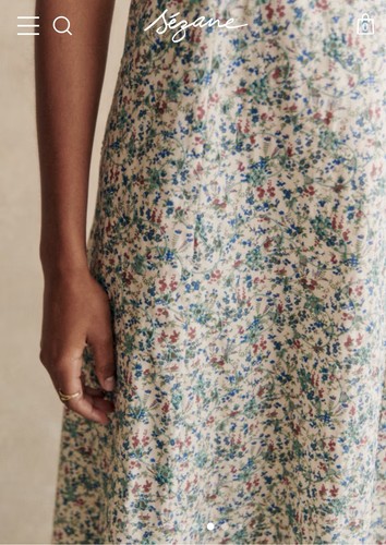 Sezane Chiaretta Floral Broderie Perforated Dress Damen Gr. 40 - Bild 6 von 21