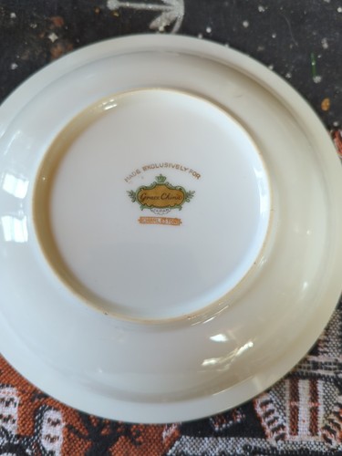 4 Royal Embassy Fine China Charleston - 7-1/2" Gold Rim Soup Bowls Made In Japan - Picture 13 of 16