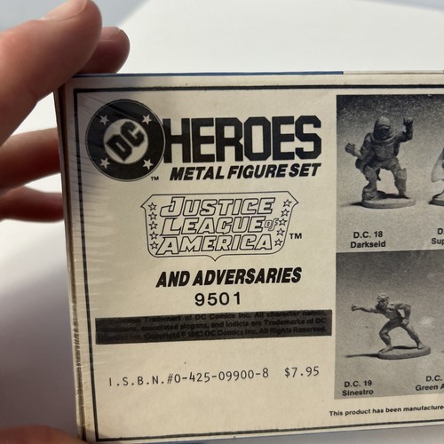 1985 Vintage Grenadier 9501 DC Heroes Metal Figure Set Justice League Painted - Picture 9 of 10