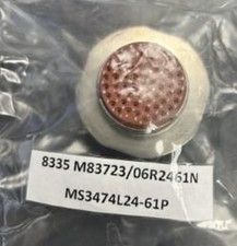MS3474L24-61P Circular MIL Spec Conn. MB 61C 61#20 PIN JAM NUT RECEPT-GHA-156-C0