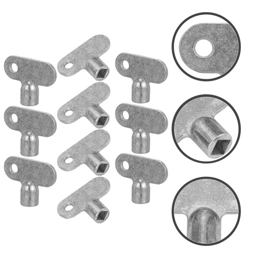 10 Pcs Exhaust Valve Key Radiator Keys for Bleeding Air Plumbing - Picture 3 of 11