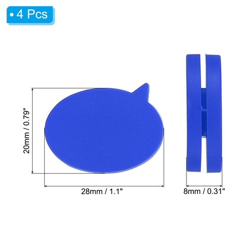 4pcs Tennis Vibration Dampener 1.1 Inch Racket Shock Absorber, Dark Blue - Picture 2 of 7