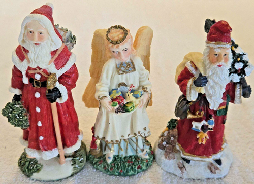 International Santa Claus Collection Figurines (3) New in Boxes-Approx 4.5Hx2.5W - Picture 1 of 18