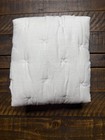 Pottery Barn Cotton Cross Stitch Quilted Std Sham White NWOT