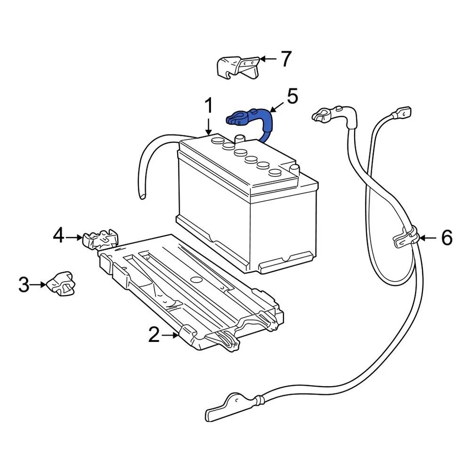 For Volvo V70 1998-2000 Volvo 8628771 Battery Cable - Imagem 4 de 4