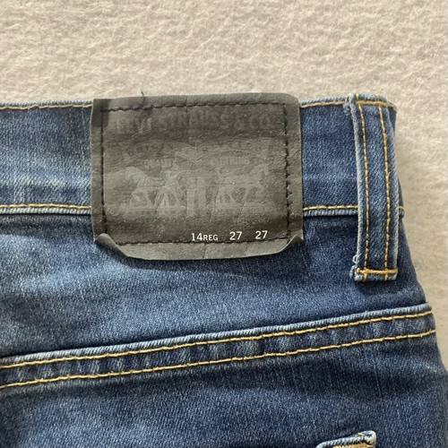 Levi’s 511 Slim Performance Jeans Youth 14 Reg 27x27 Stretch Blue Medium Wash - Picture 5 of 12