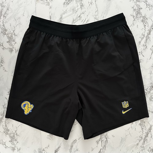 Nike Los Angeles Rams NFL Dri-Fit Athletic On Field Shorts Herren Größe Medium "