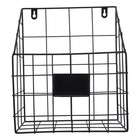  Hanging Storage Basket Wall Mounted File Rack Magazine Organizer