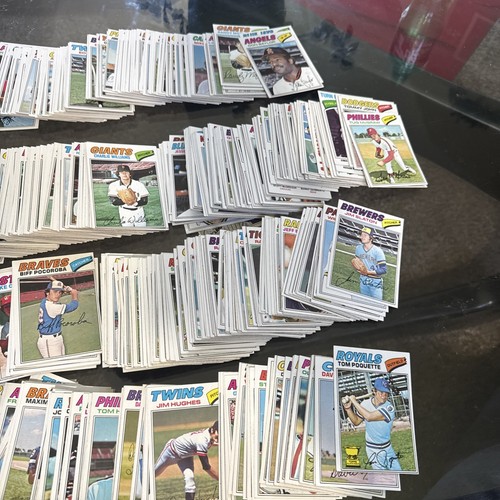 1977 Topps Baseball Partial Set Many Hofs And Stars Ca. 628/660 No Wax Backs - Bild 20 von 24