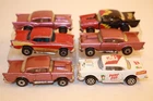 Six (6) Vintage 1970s Hot Wheels / Majorette / Matchbox '57 Chevrolet Chevy Cars