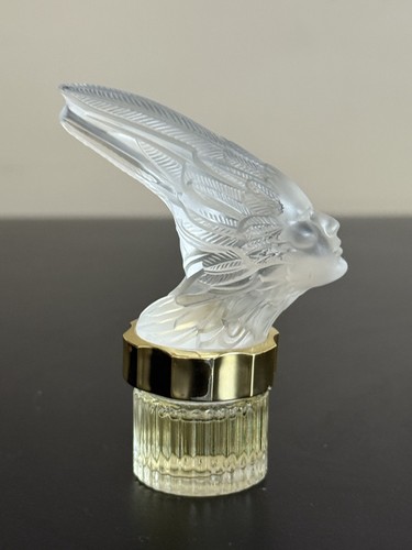 LALIQUE Crystal Phenix Kopf Maskottchen Flacon Parfum Flakon Pour Homme