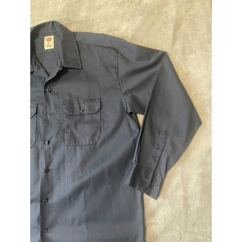 Dickies Arbeitshemd Langarm Knopfleiste Kragen Taschen XL - Bild 2 von 6