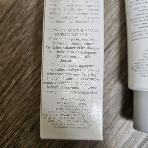 New in Box Mary Kay Full Coverage Foundation Bronze 808 - 379100 Free Shipping - Picture 6 of 8