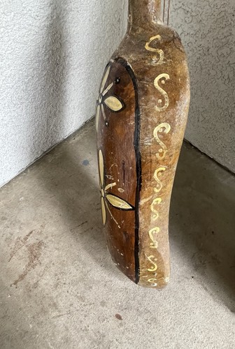 Vintage Antik Marokkanisch Gnawa Guembri Hejhouj oder Sintir Handbemalt Selten - Bild 6 von 23