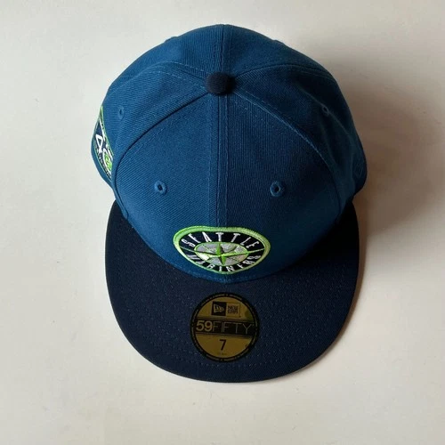 Seattle Mariners, 40th Anniversary, 59 Fifty, Fitted Hat, Size 7, New Era, Blue