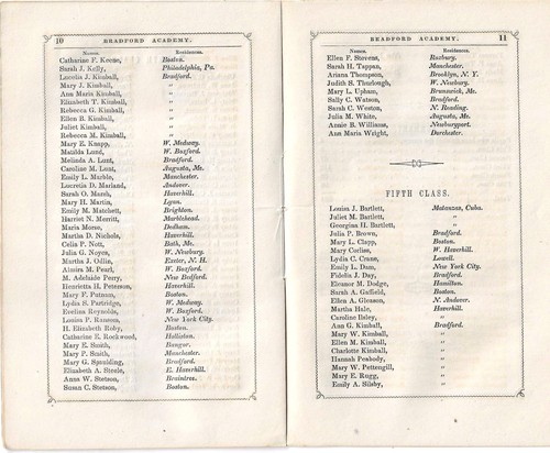 1845 Bradford Academy Officers Members Catalogue All Female MA Antique Mass - Picture 2 of 2