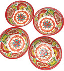 Better Homes & Gardens Bowls Melamine Set of 4, Red Watercolor, Outdoor Dining