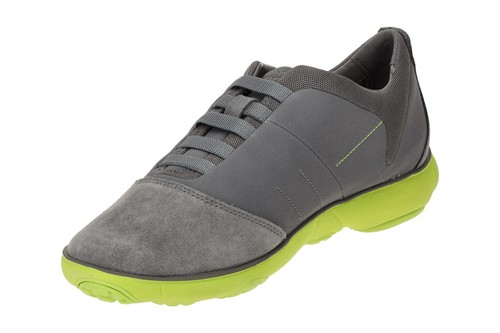 Geox NEBULA zapatos para hombre - zapatillas cómodas - zapatos bajos gris ocio NUEVO - Imagen 3 de 8